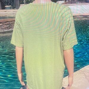 Casual Olive Green Men's Tee